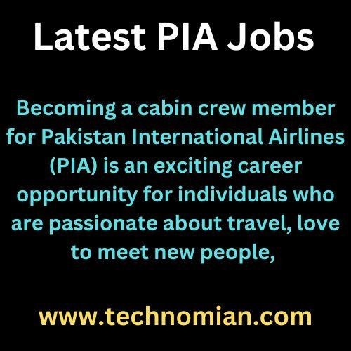 Latest Job Opportunities In Pakistan International Airlines (PIA) - 2023